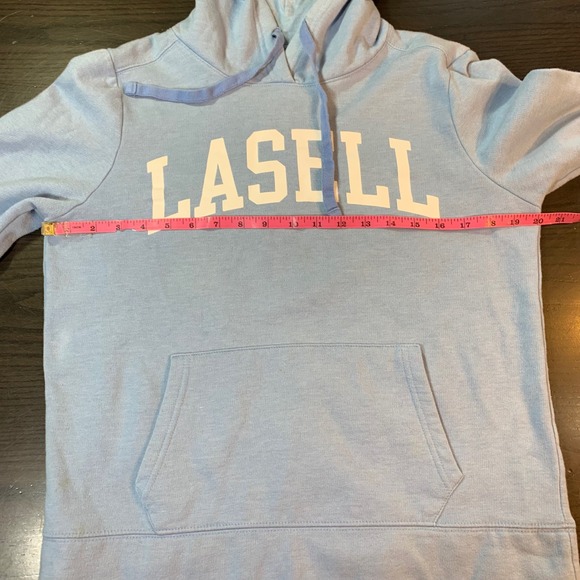 Lasell‎ University Hoodie Sweatshirt Women's Medium Blue Comfy Redshirt - Picture 6 of 12